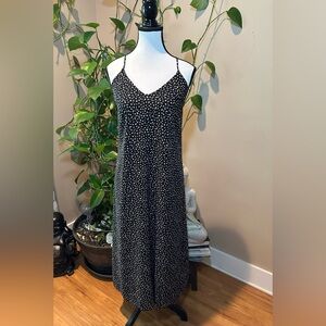 Old Navy Medium Black and White Patterned Dress